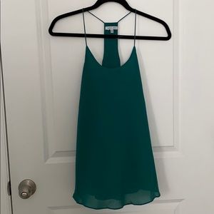 Racer back top size M green